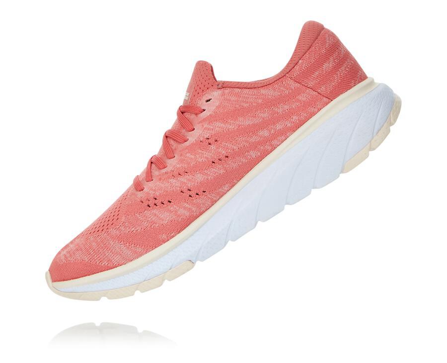 Zapatos Para Caminar Hoka One One Mujer Naranjas/Blancos - Cavu 3 - RSMF71596